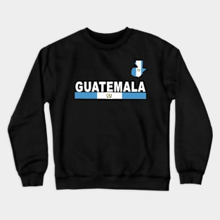 Sports- Country Outline And National Flag Of Guatemala Crewneck Sweatshirt